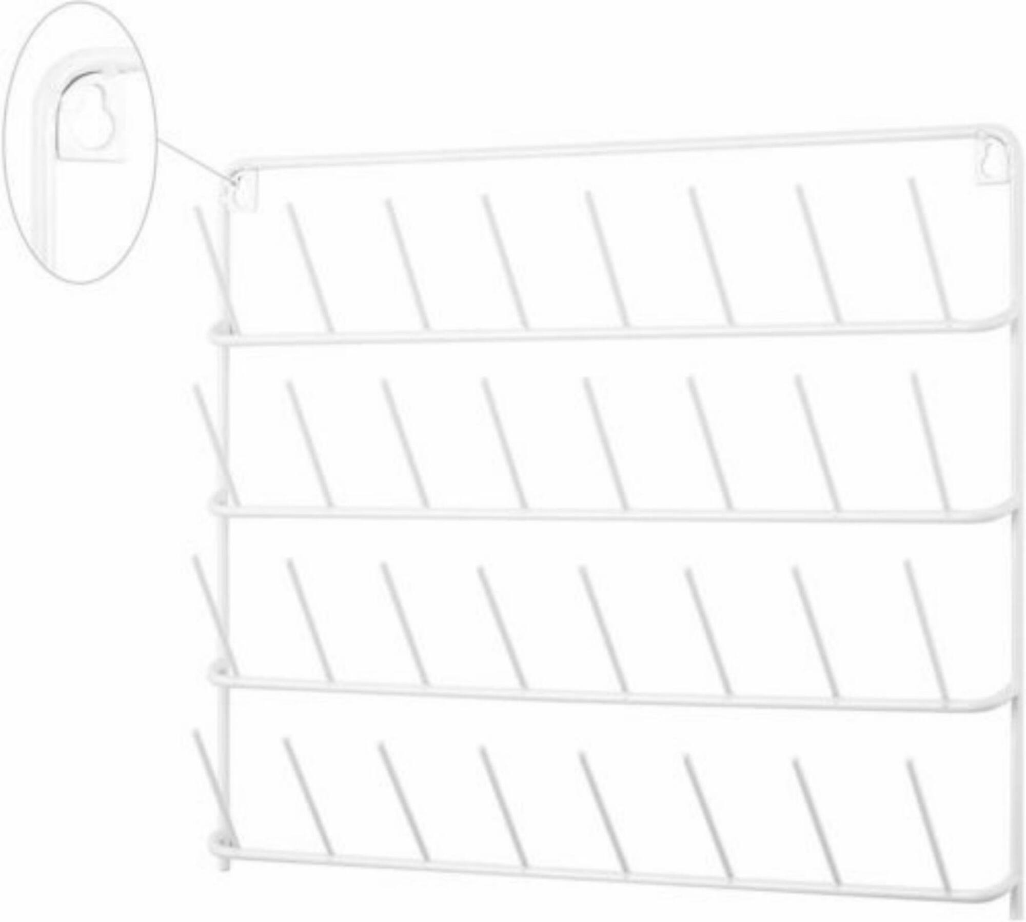 HAITARL® White 32-Spool Wall-Mounted Sewing Thread Rack